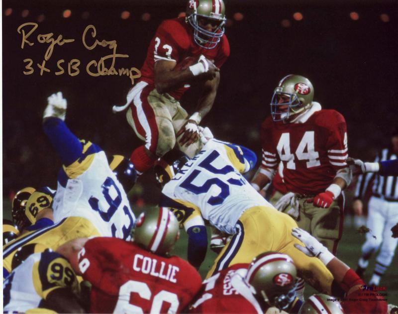 Jerry Rice Steve Young Charles Haley 1999 49ers Team Autographed Signed  Football