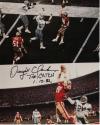 Autographed Dwight Clark photo of The Catch