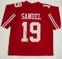  Deebo Samuel Autographed 49ers Custom Red Jersey  