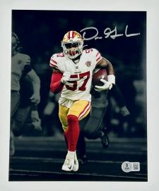 Dre Greenlaw San Francisco 49ers Autographed 8x10 #365