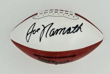 Joe Namath Autographed Football-White Panel