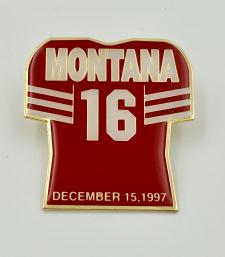 Joe Montana #16 jersey Pin 