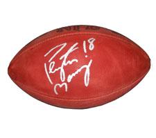 Peyton Manning Autographed Official Tagliabue NFL Game Football