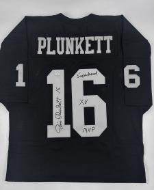 Jim Plunkett Autographed Authentic Oakland Raiders with "SB XV MVP", Old Style J