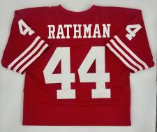 Tom Rathman San Francisco 49ers deluxe Red Jersey