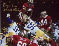 49ers Roger Craig Autographed 8x10 #329 with "3xSB Champ"