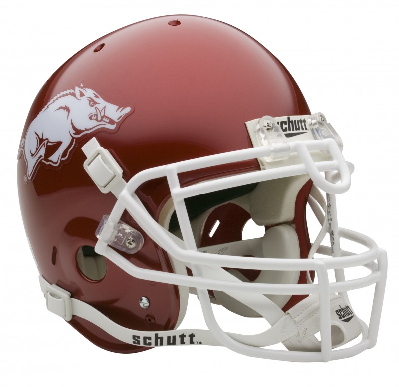 Arkansas Razorbacks Full Size Authentic Helmet by Schutt | Sports ...